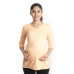 Zeme Organics Maternity Fitted Top - Orange